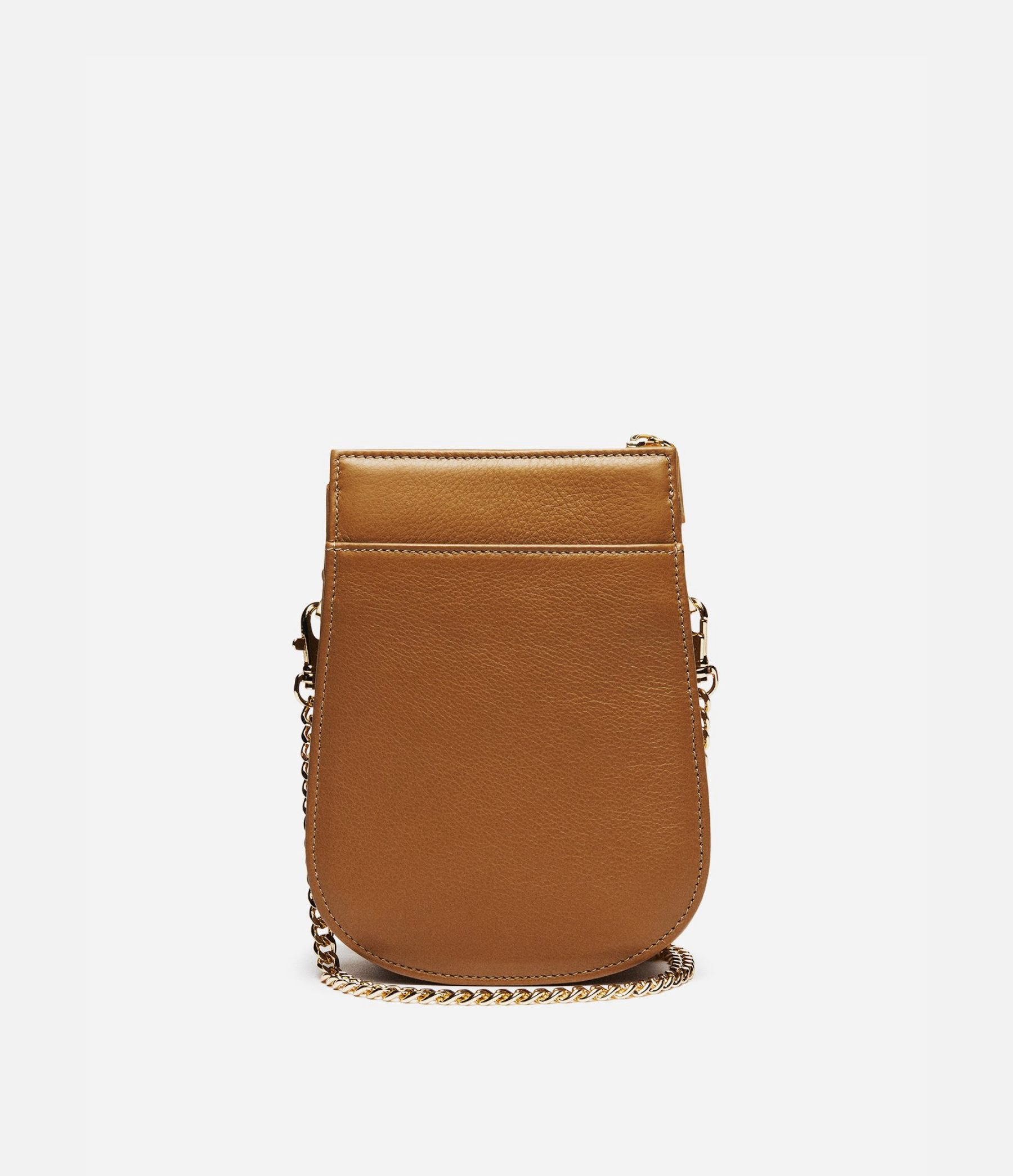 Leather Violin in Whiskey Leather with Gold Hardware