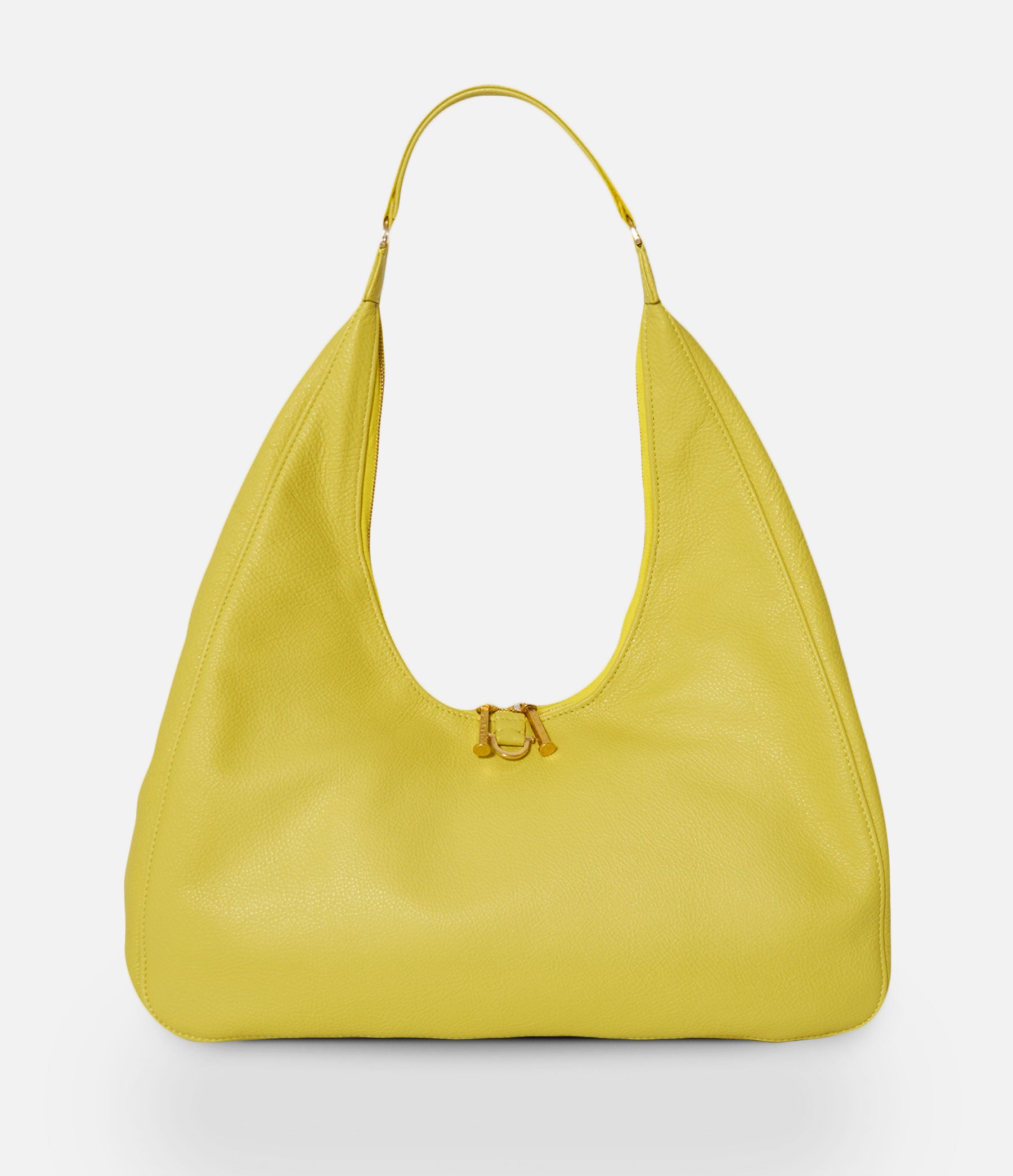 The New Hobo in Yellow Leather with Gold Hardware