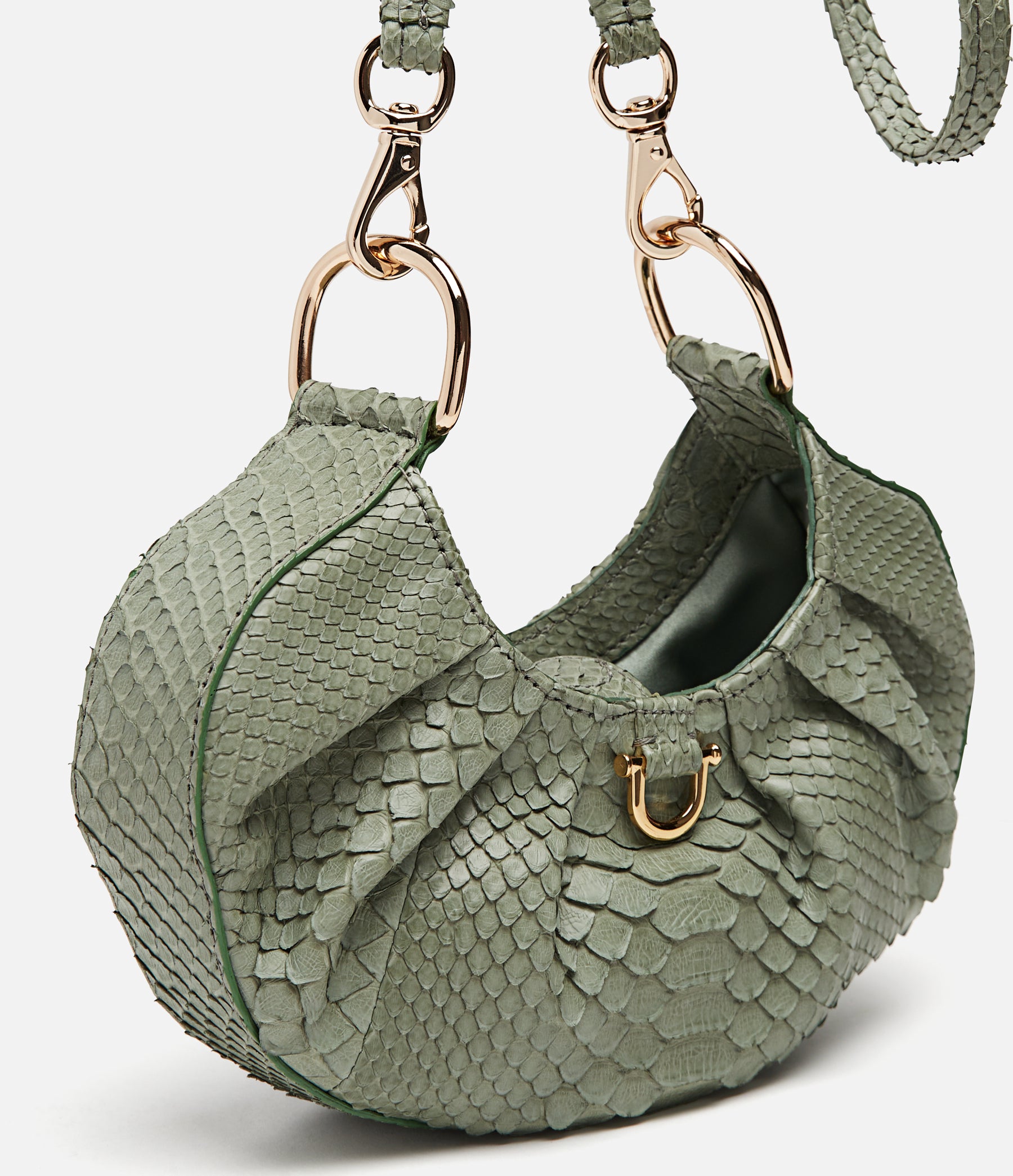 Mint Green Python / Gold