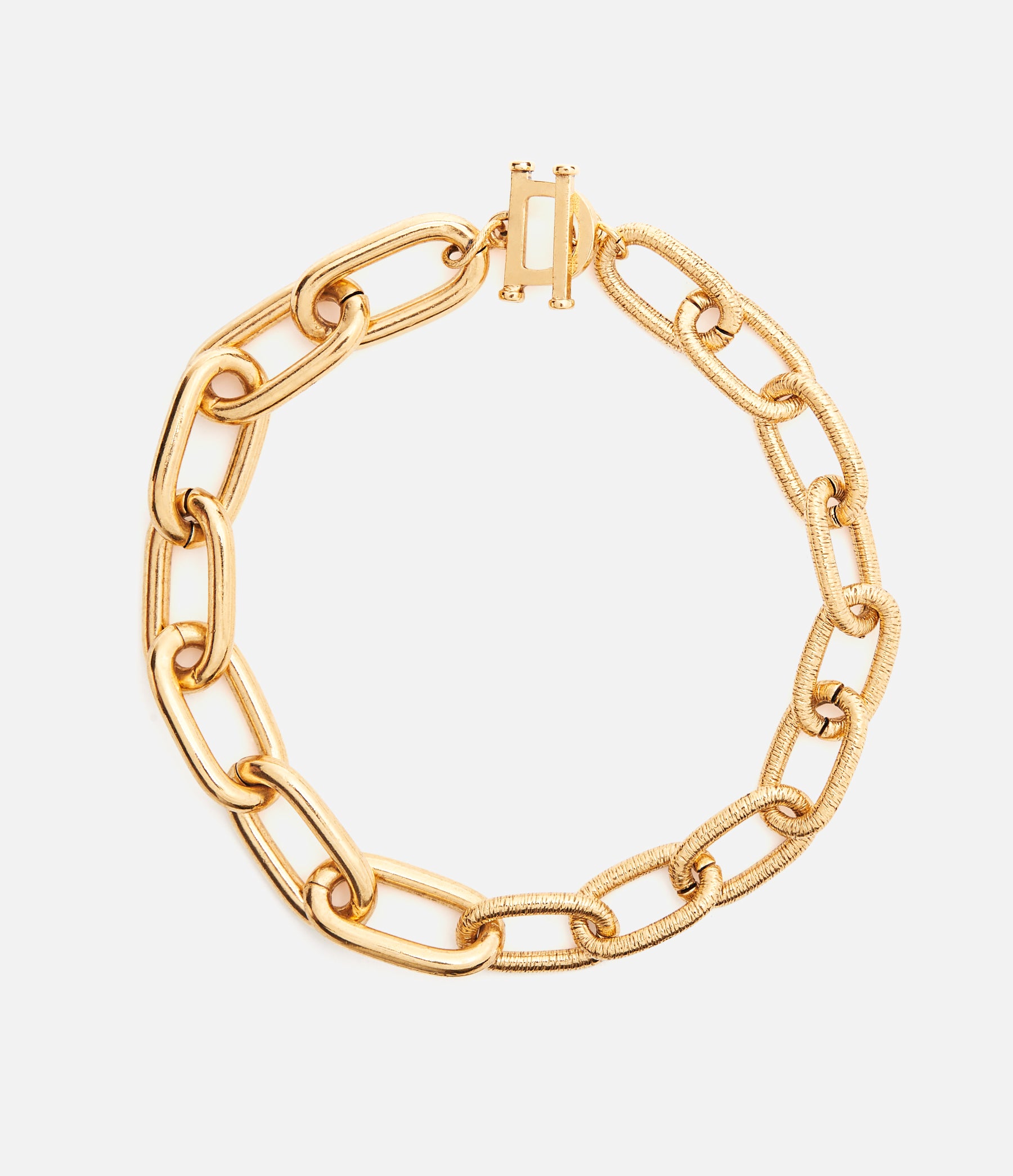 Bicycle Chunky Chain Link Necklace in Gold