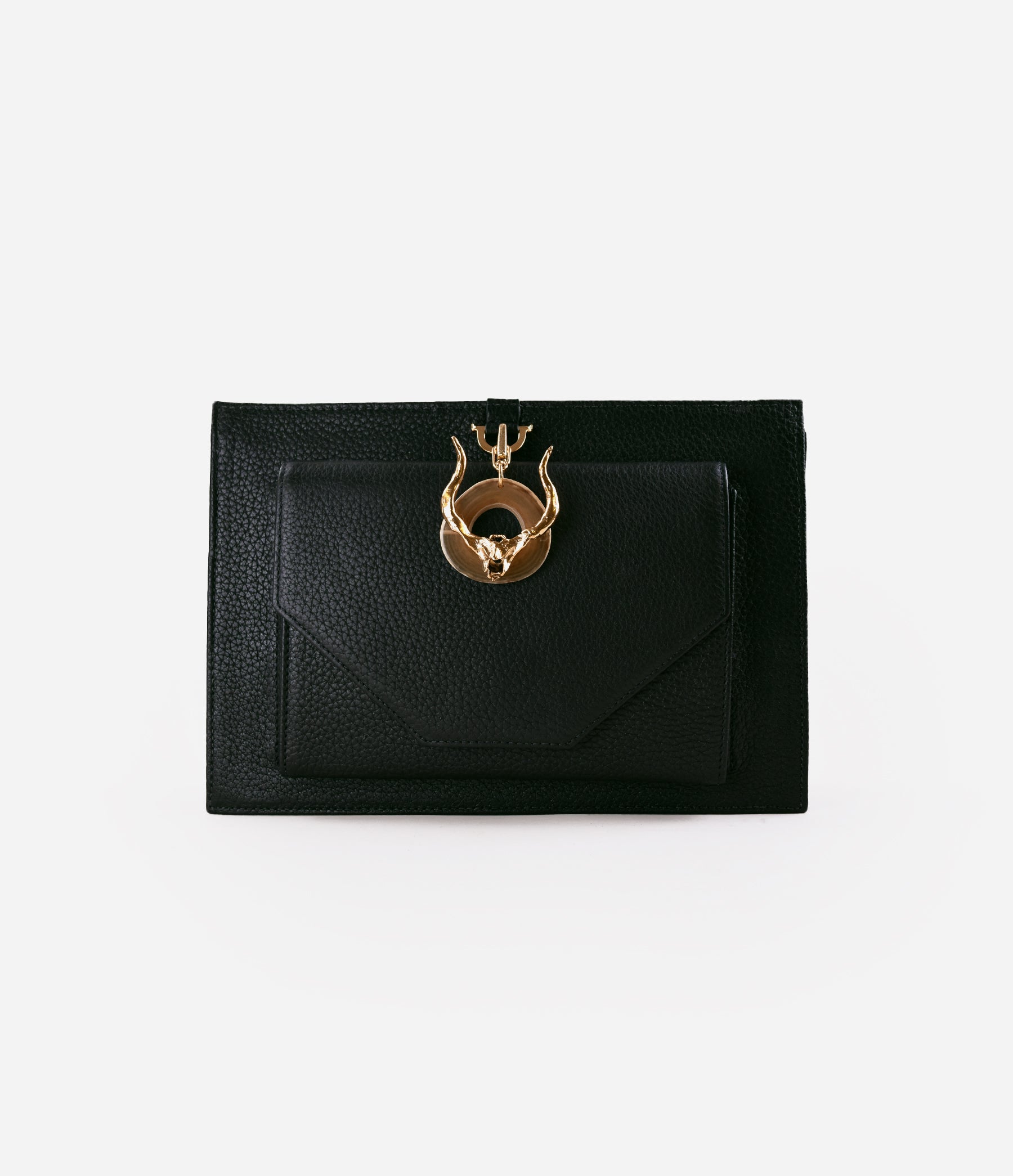 Black Leather / Gold