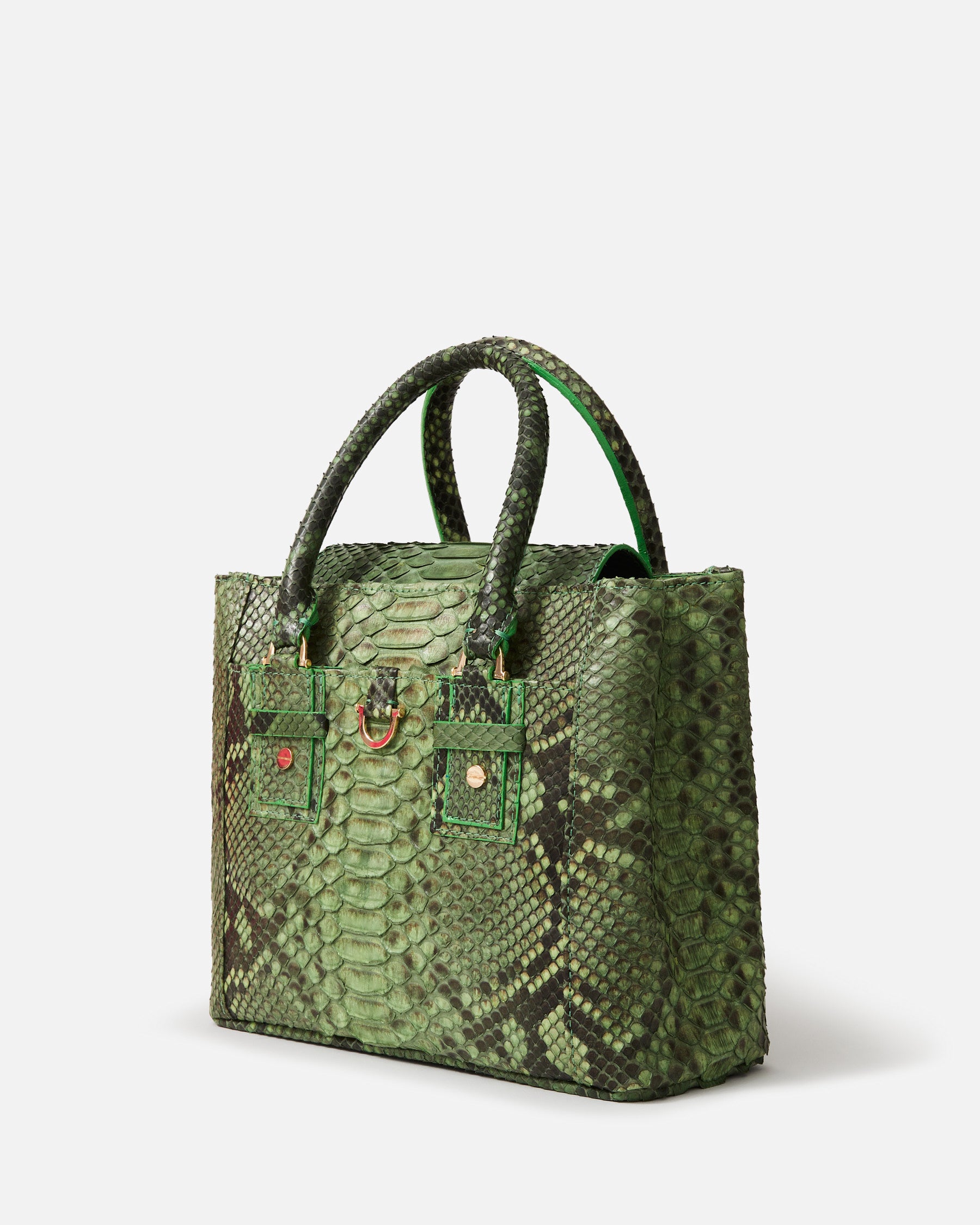 Hunter Green Python / Gold