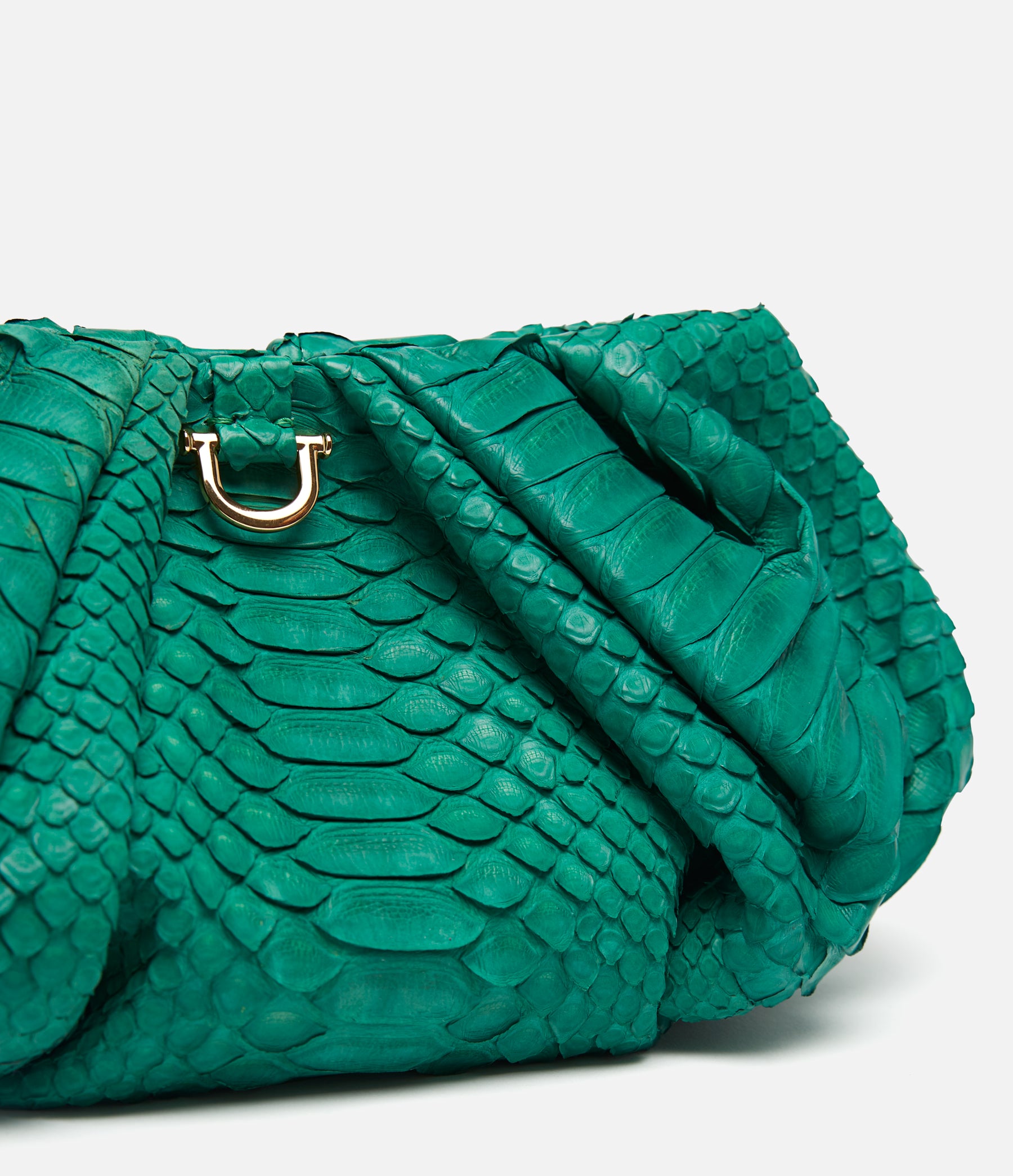 Kelly Green Python / Gold