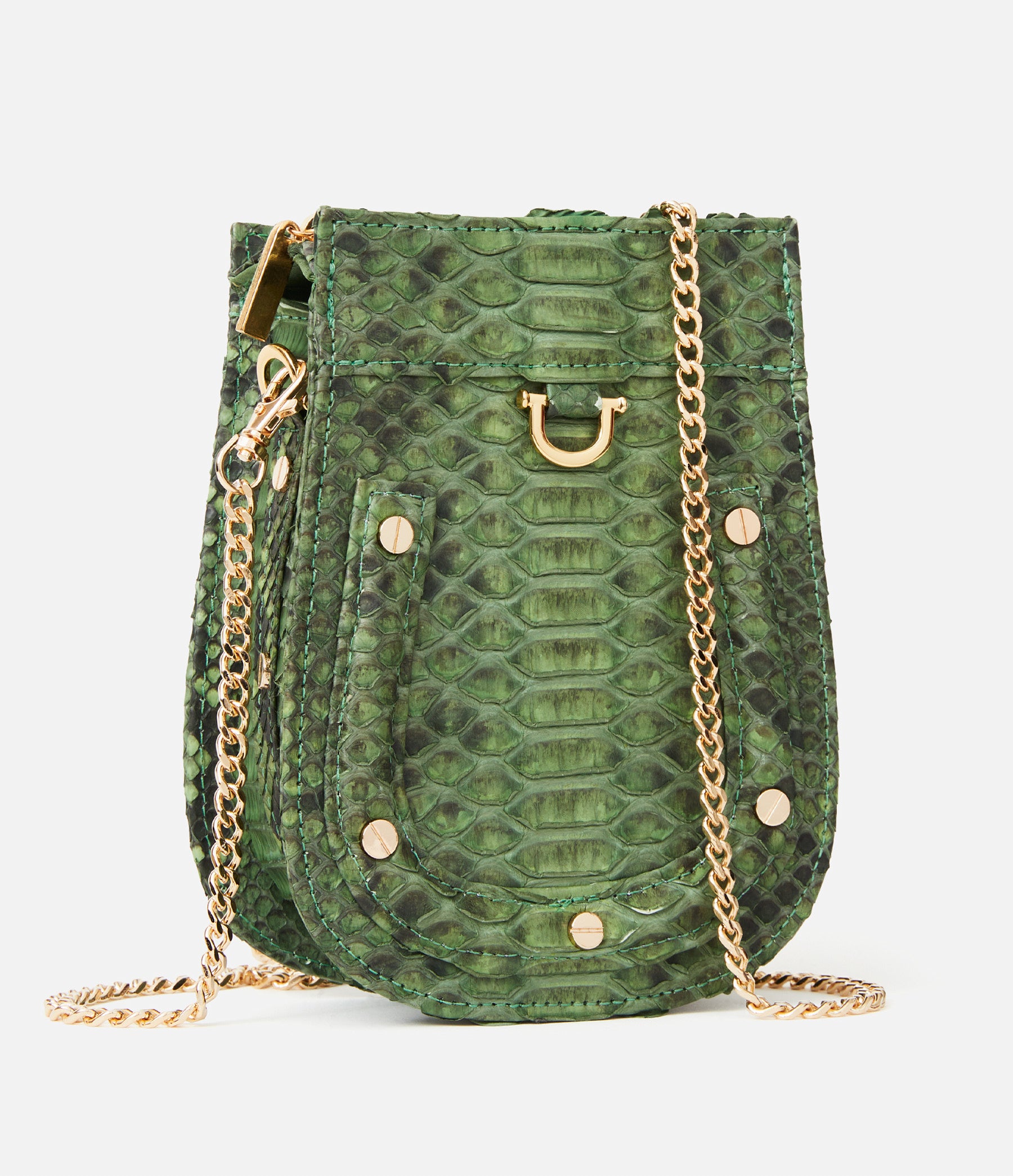 Hunter Green Python / Gold