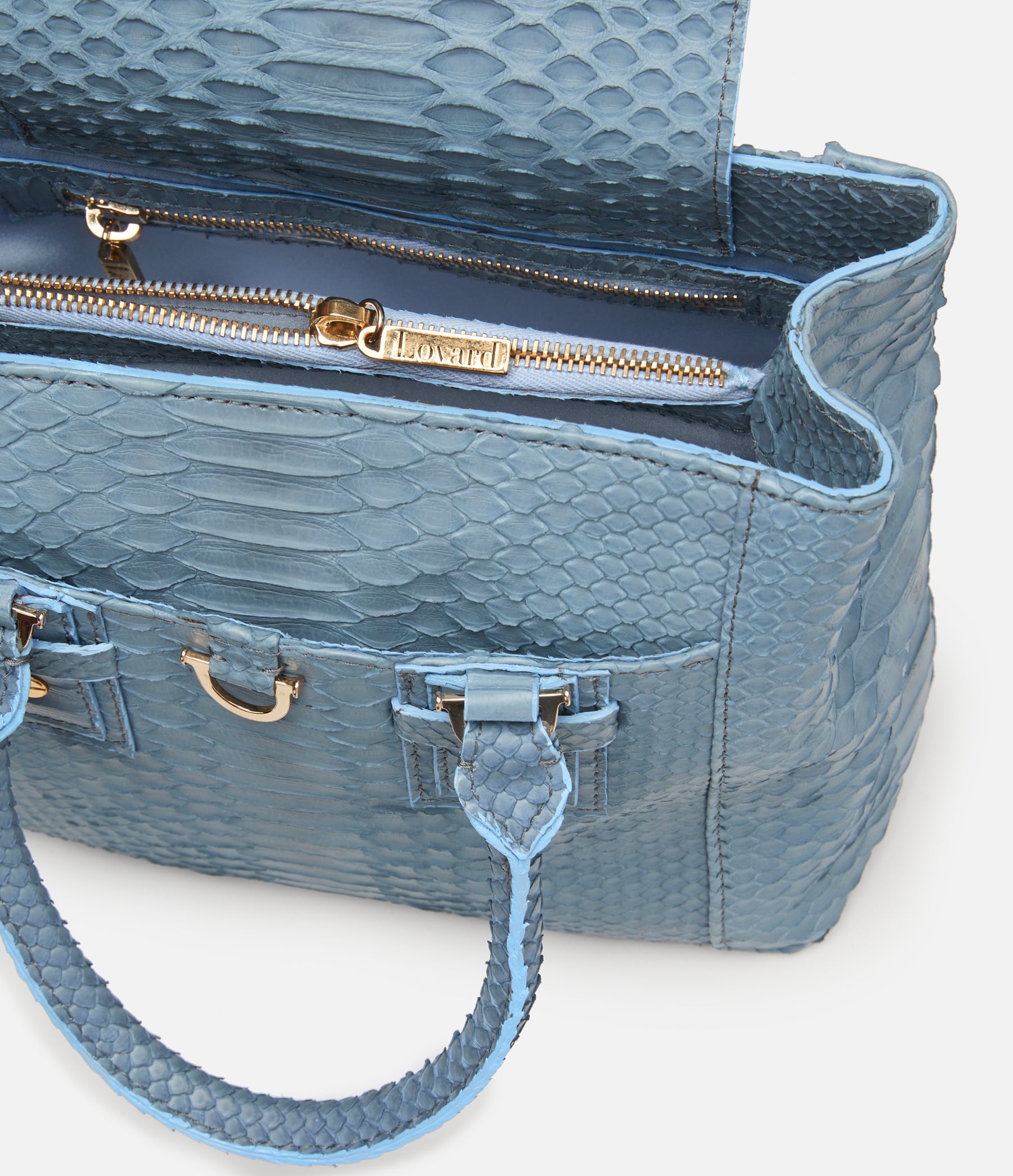 Cornflower Blue Python / Gold