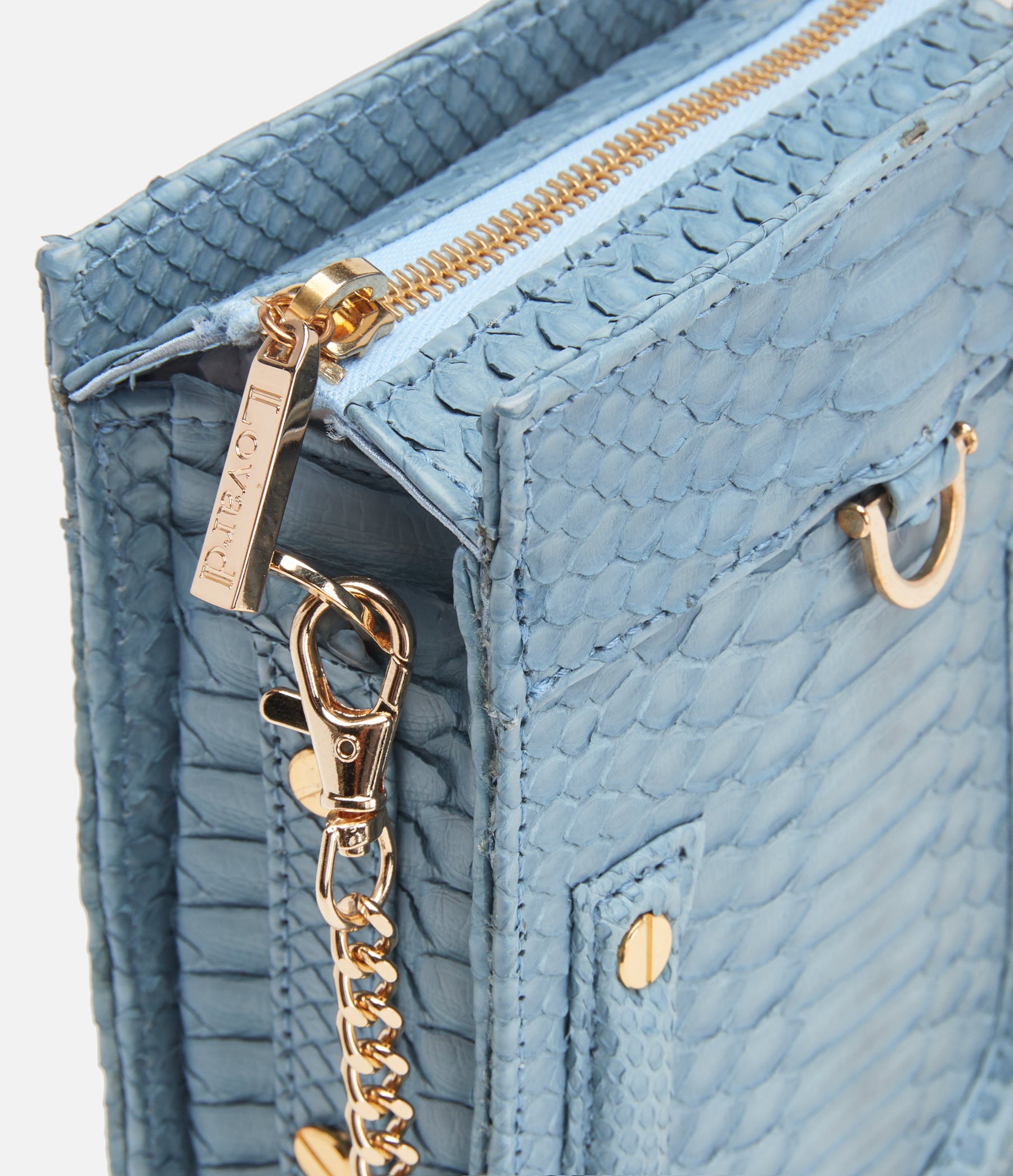 Cornflower Blue Python / Gold