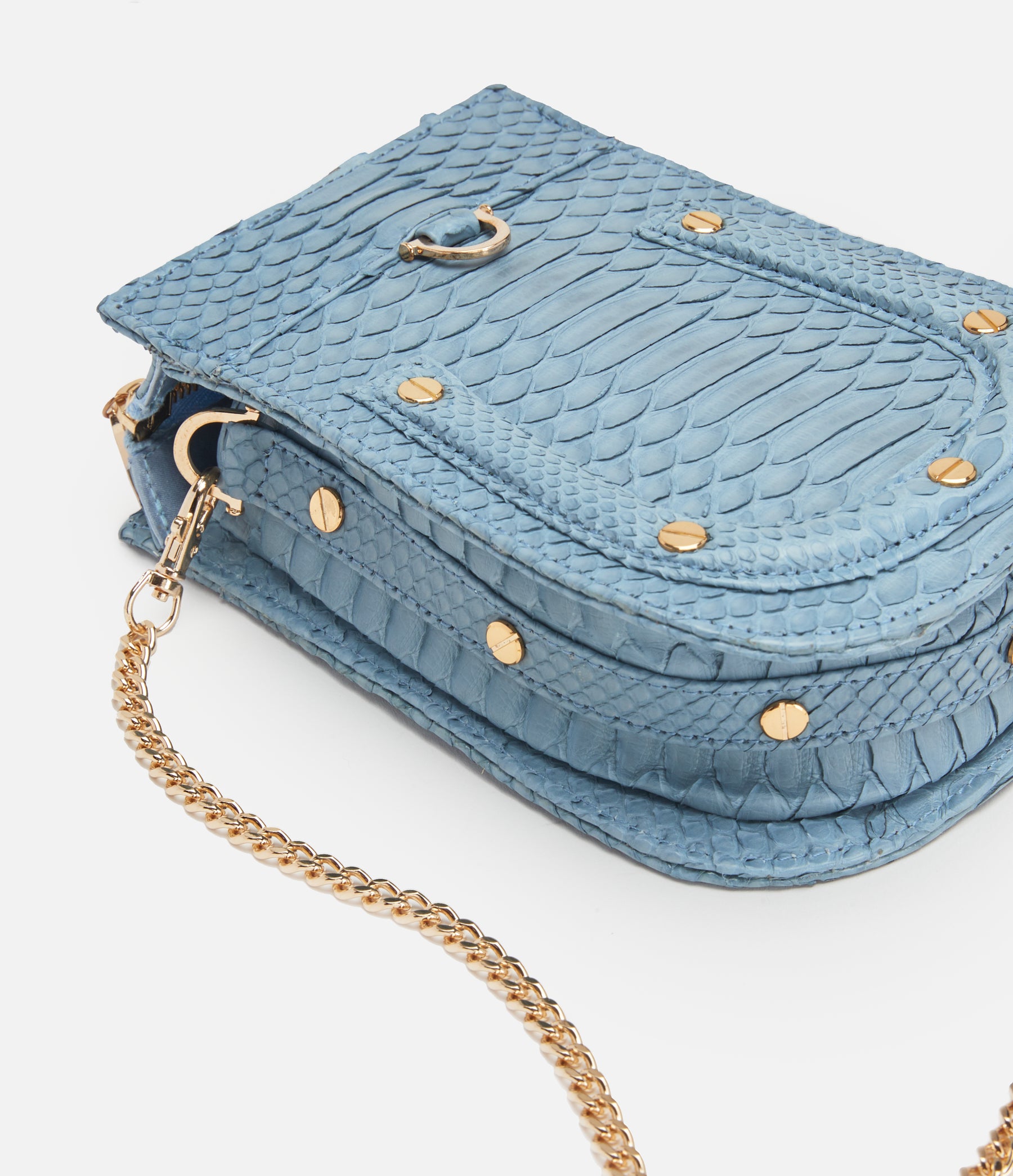 Cornflower Blue Python / Gold