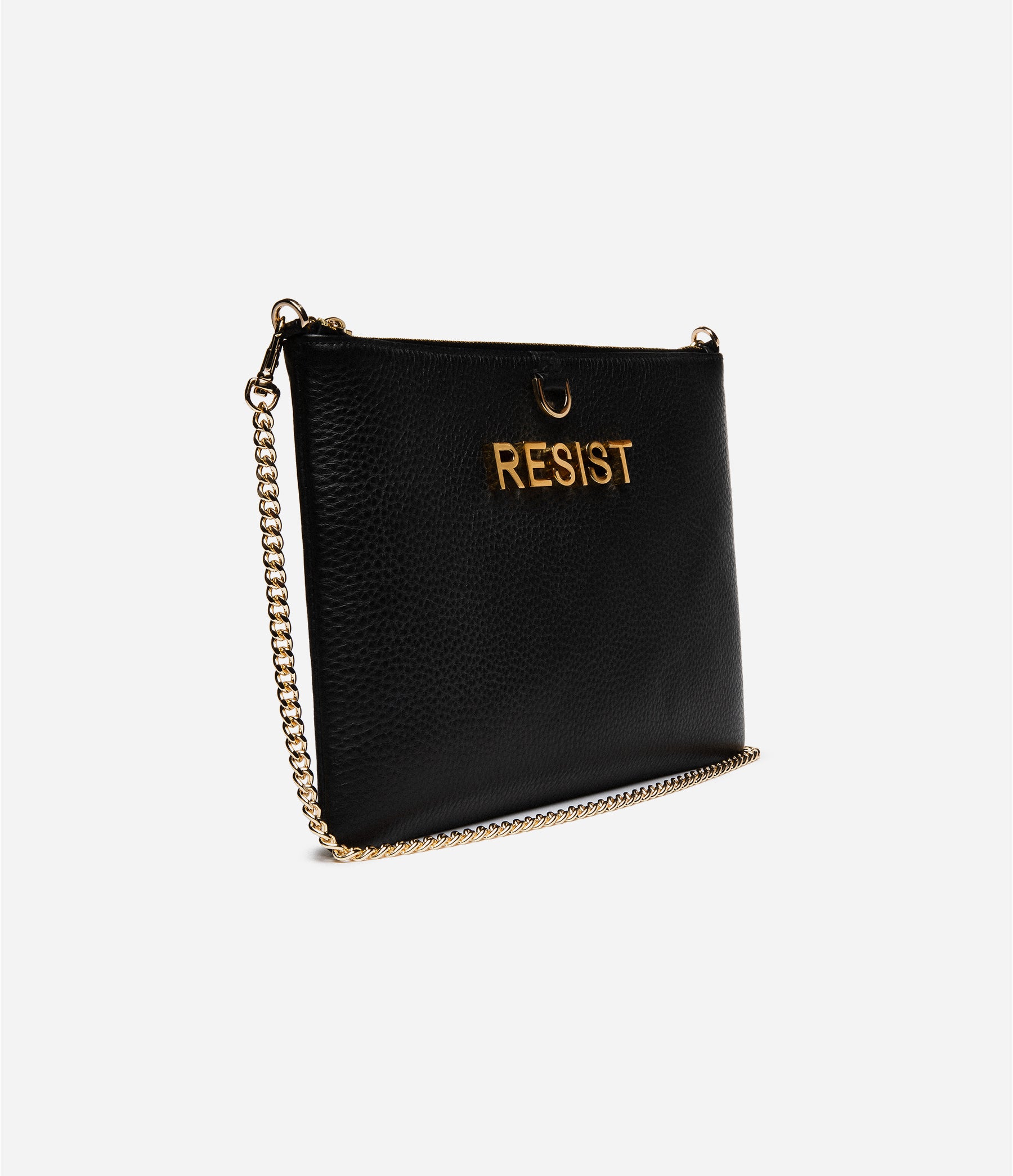 Black Leather / Gold