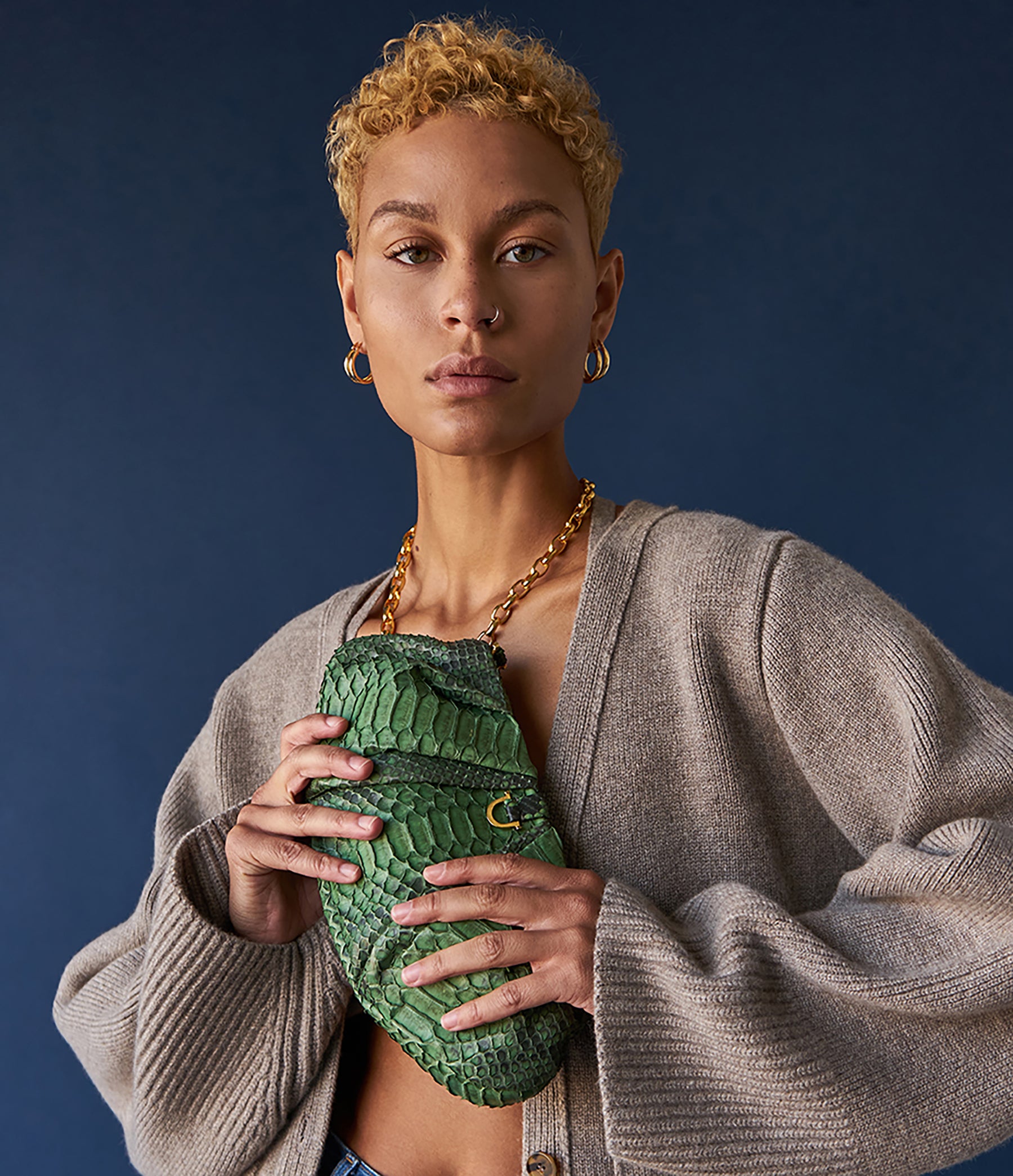 Juniper Green Python / Gold