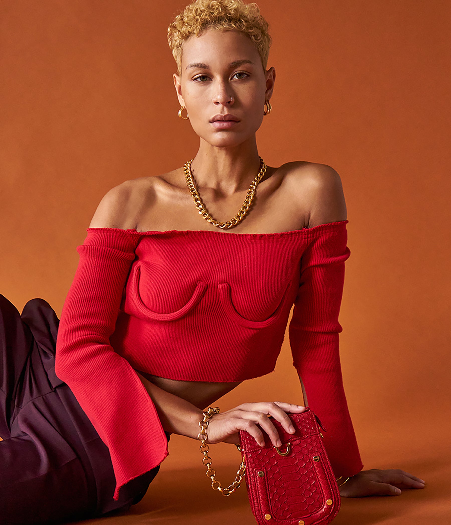 Dahlia Red Python / Gold