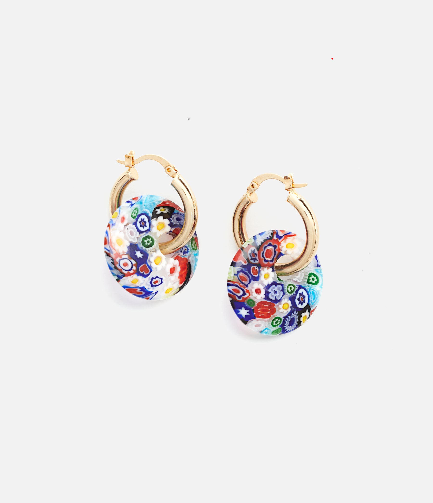 Enamel Hoops in Blue