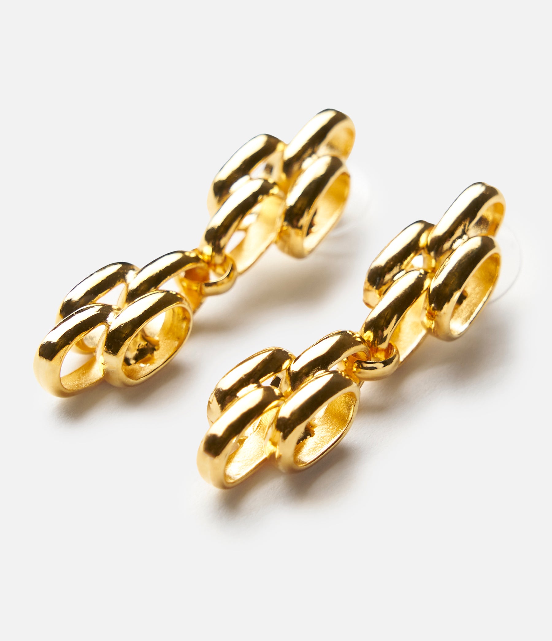 Chain Drop Earrings in Gold