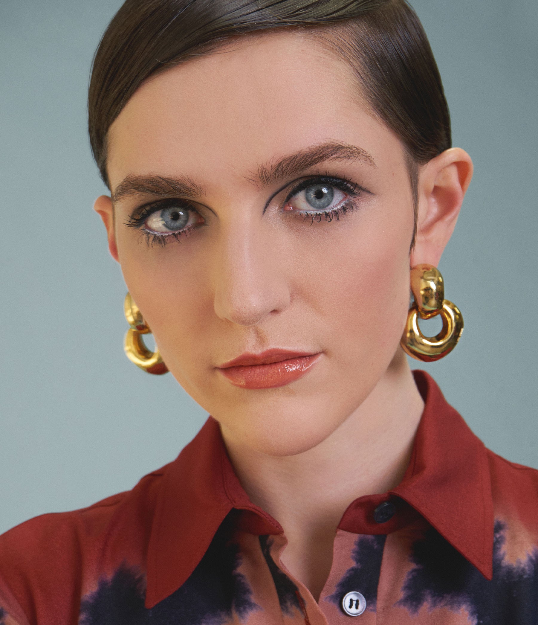 Door Knocker Earrings in Gold