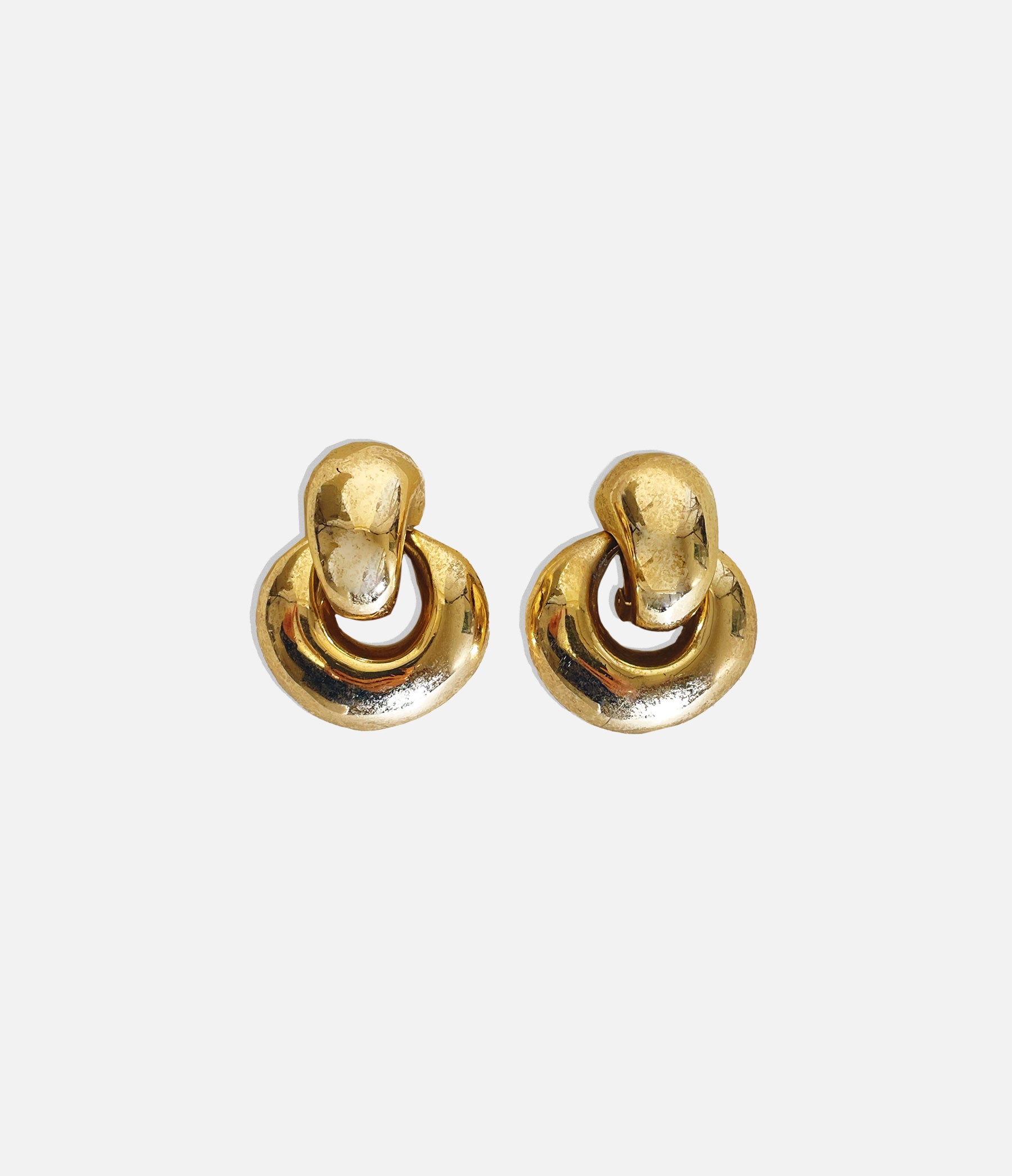 Door Knocker Earrings in Gold