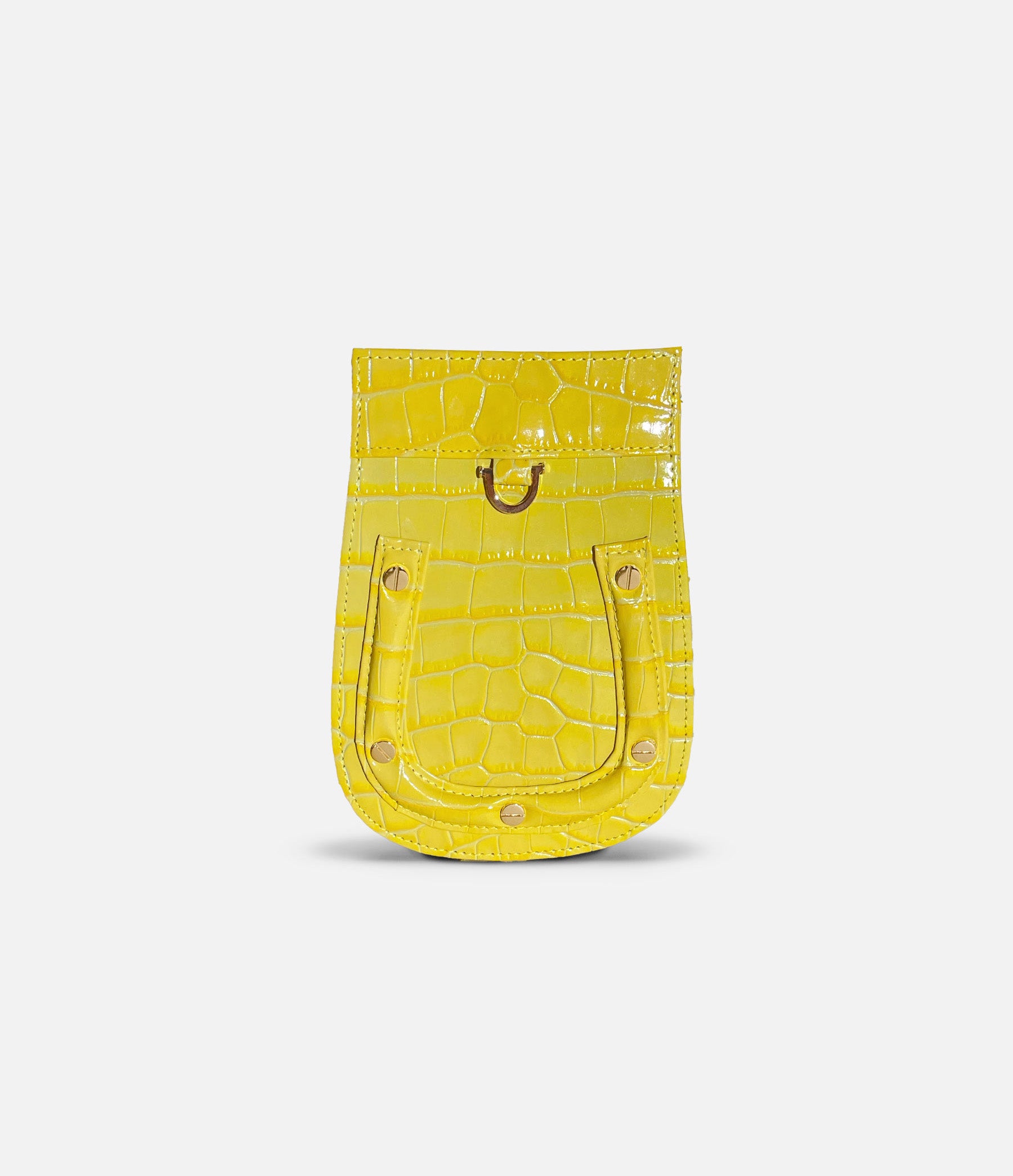 The Violin in Yellow Croc-Embossed Leather