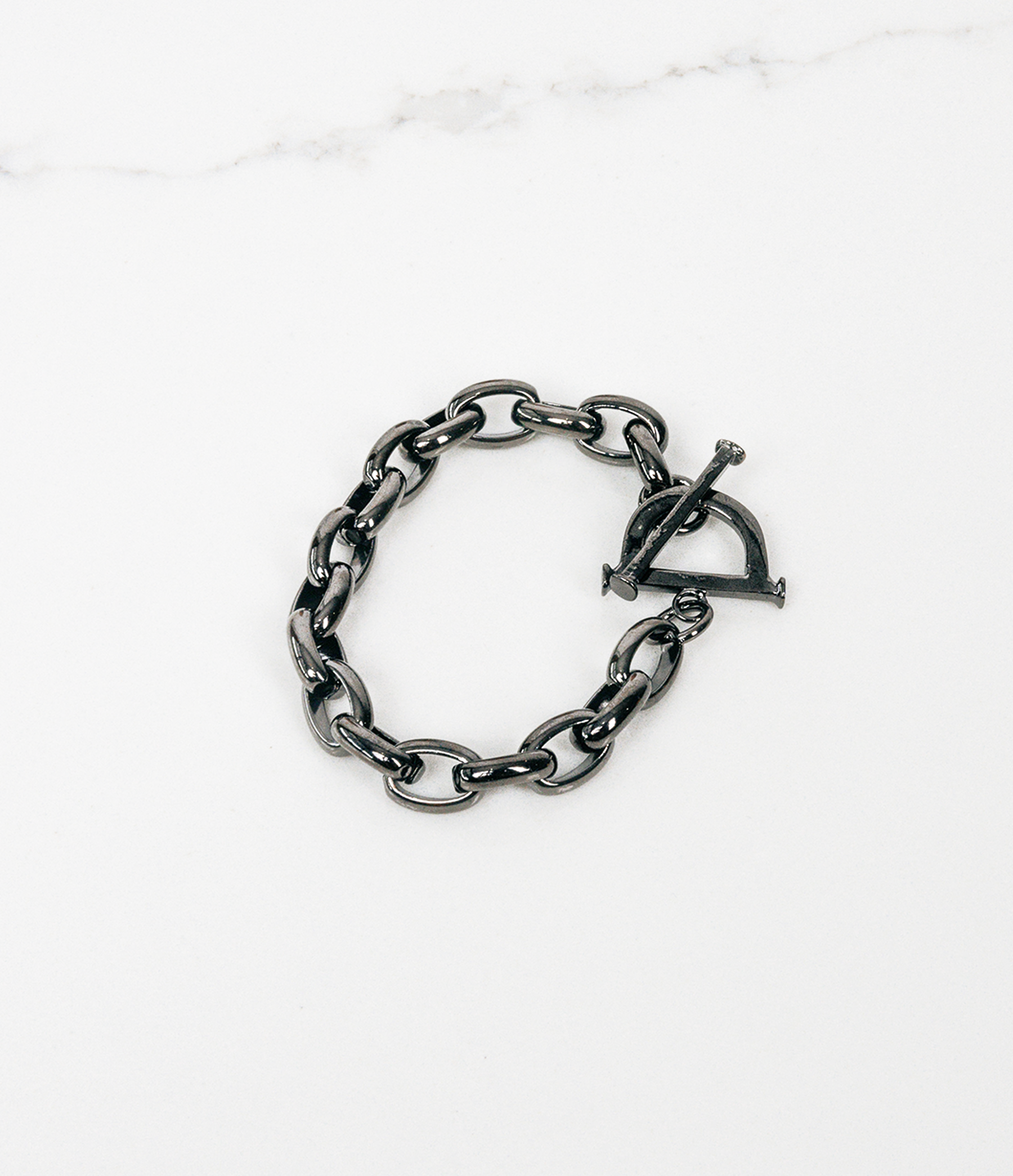 Toggle Chain Bracelet in Gunmetal