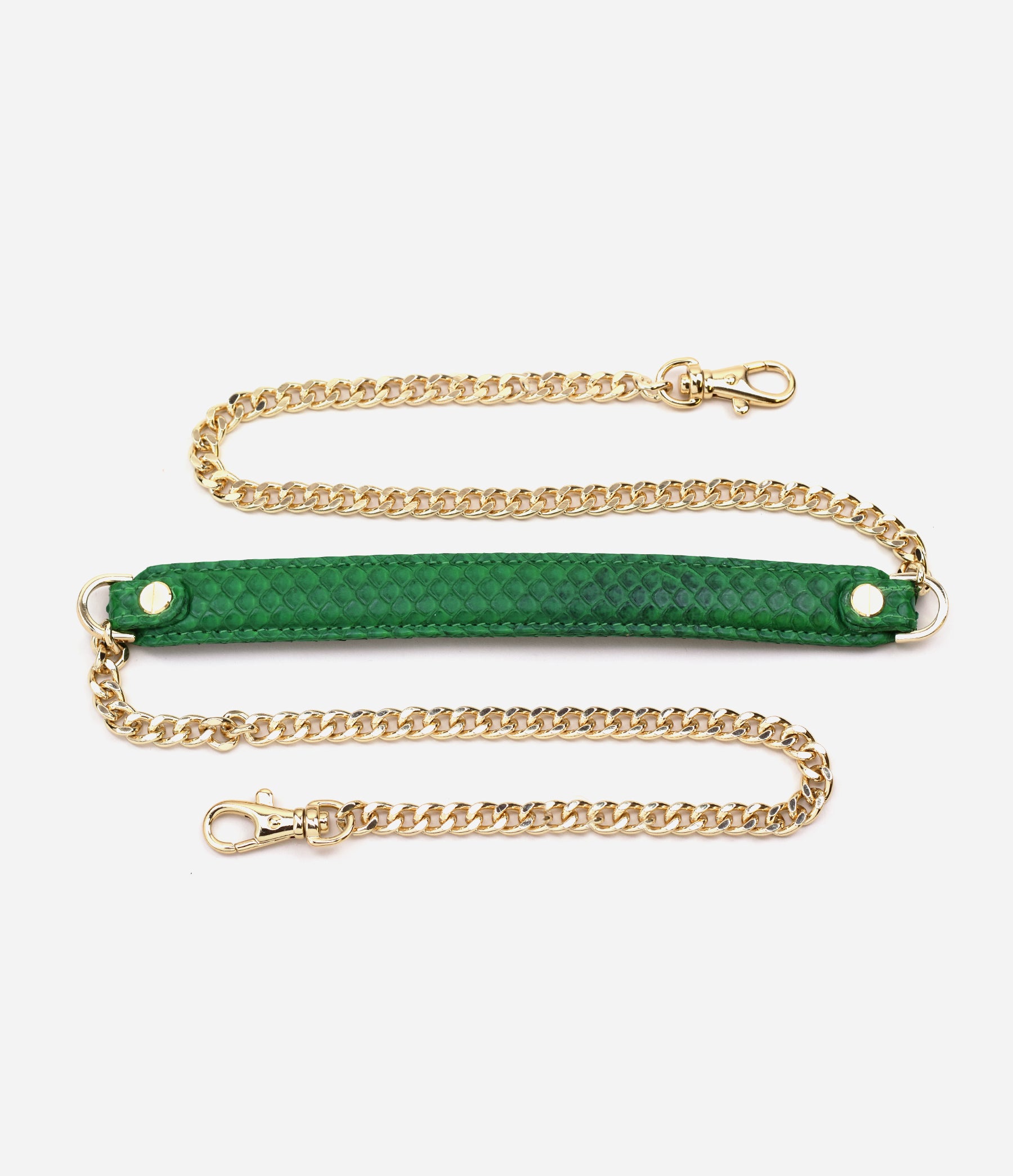 Kelly Green Python / Gold