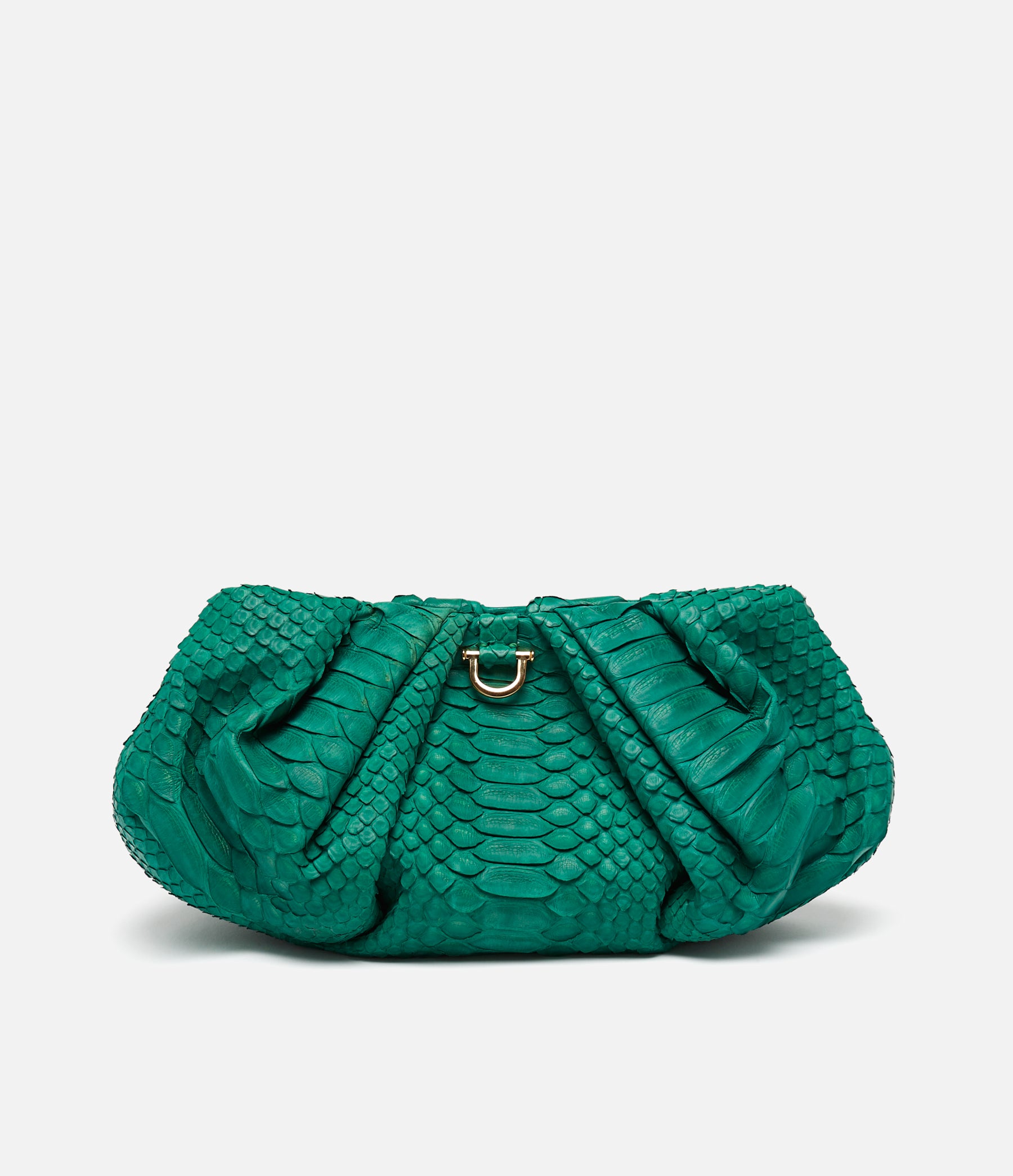 Kelly Green Python / Gold