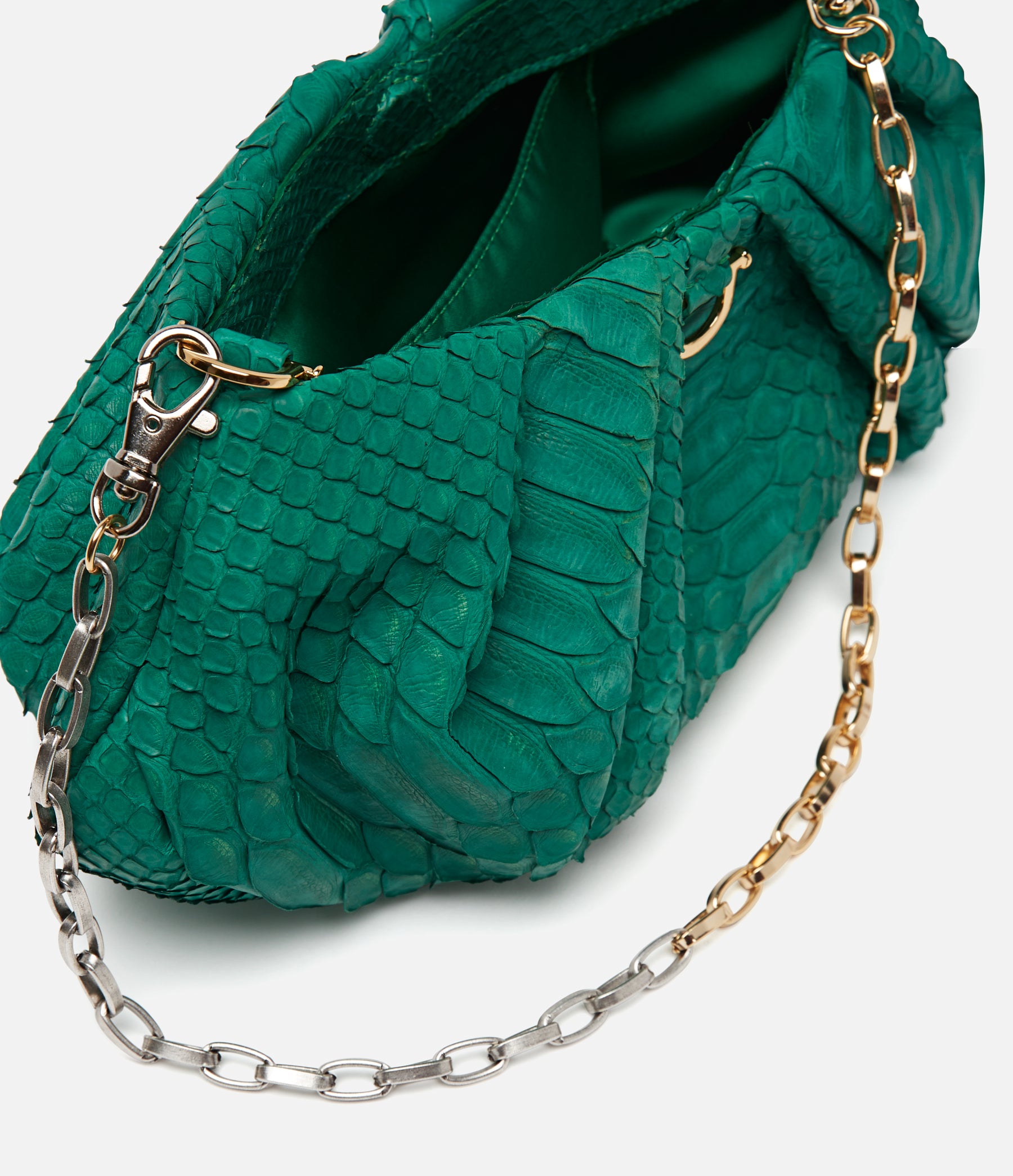 Kelly Green Python / Gold