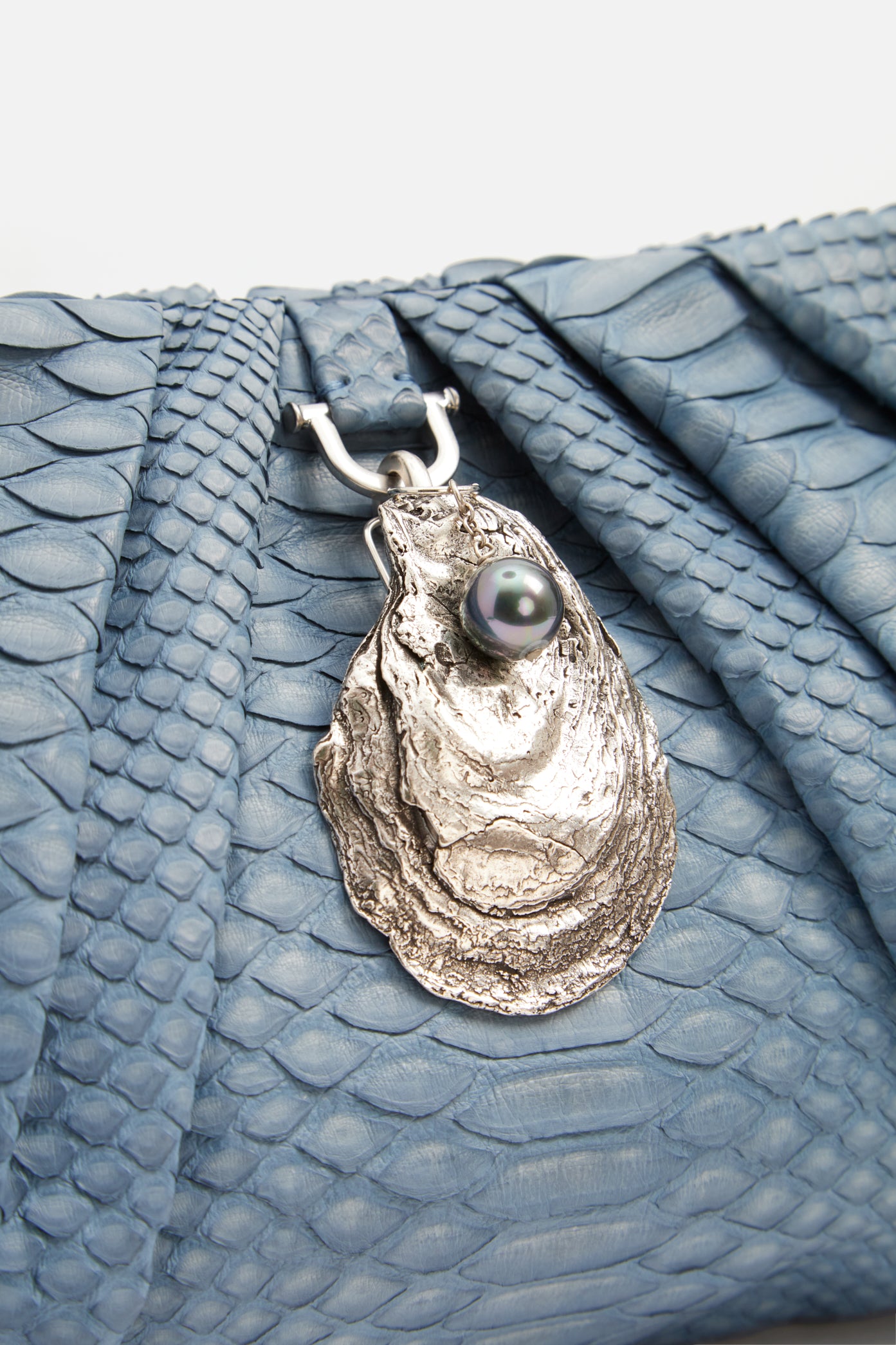 Cornflower Blue Python / Silver
