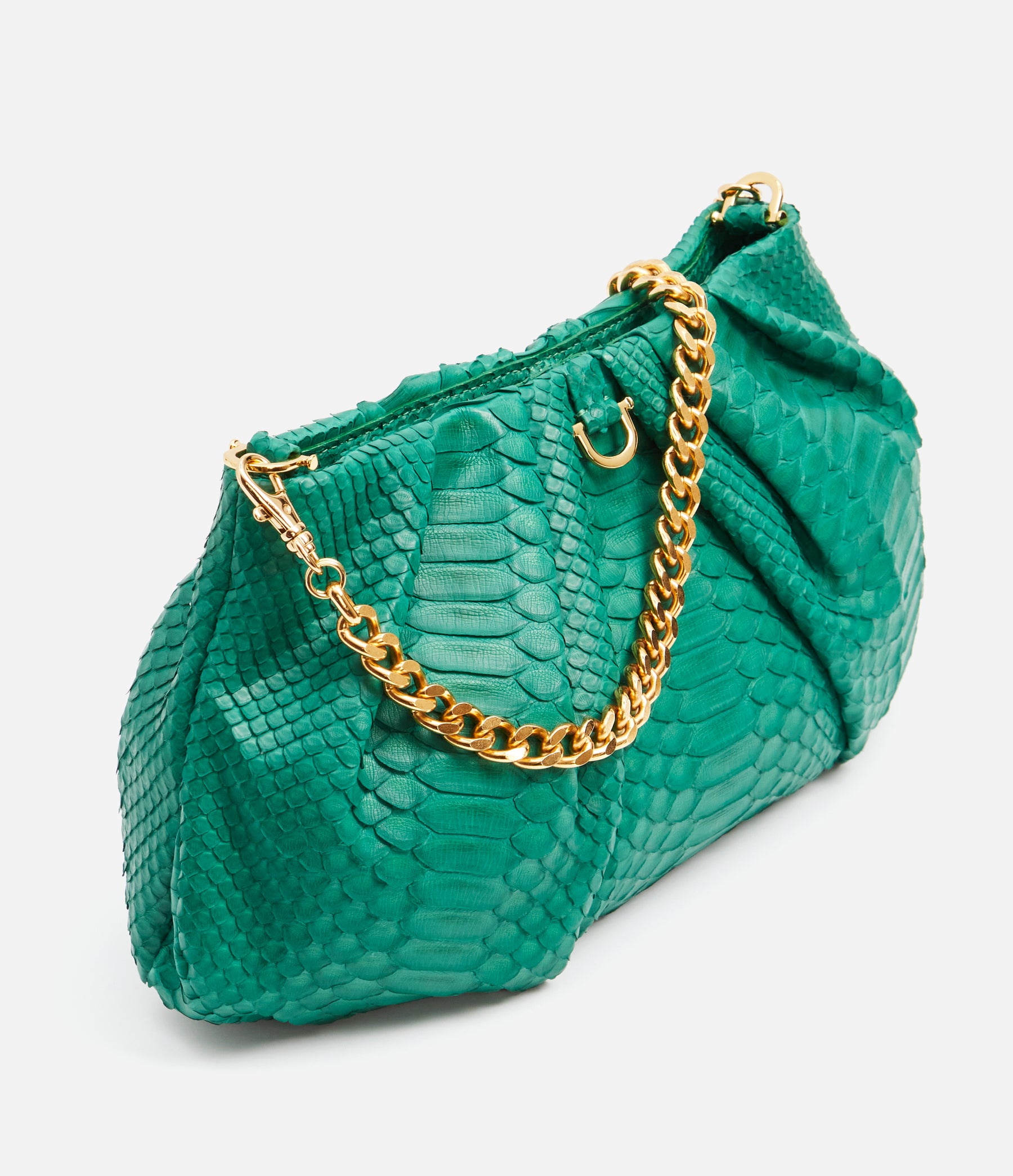 Kelly Green Python / Gold