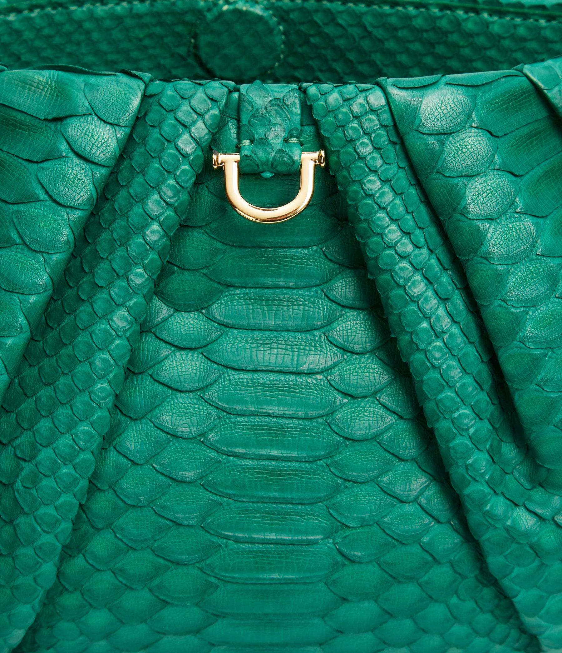 Kelly Green Python / Gold