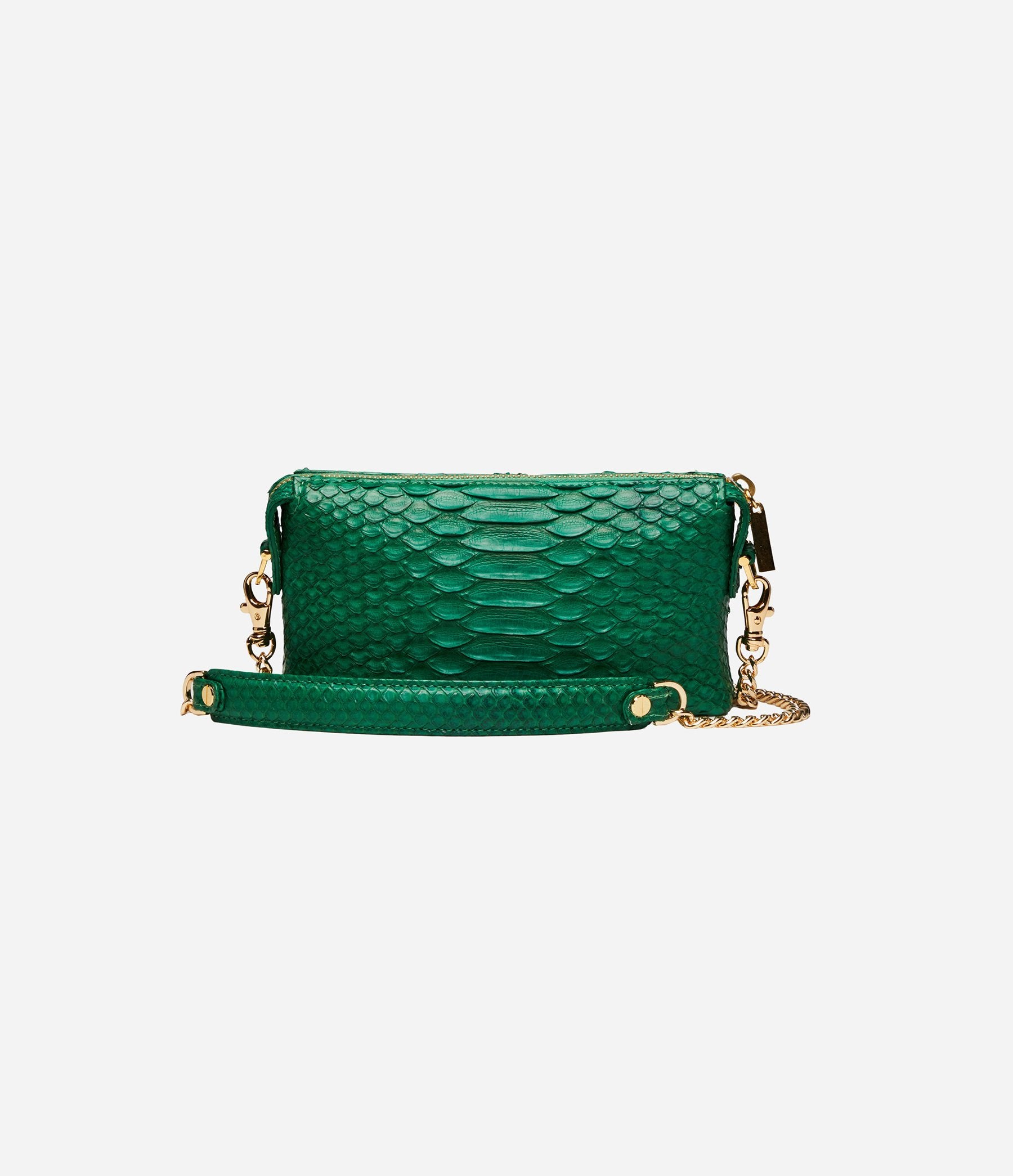 Kelly Green Python / Gold