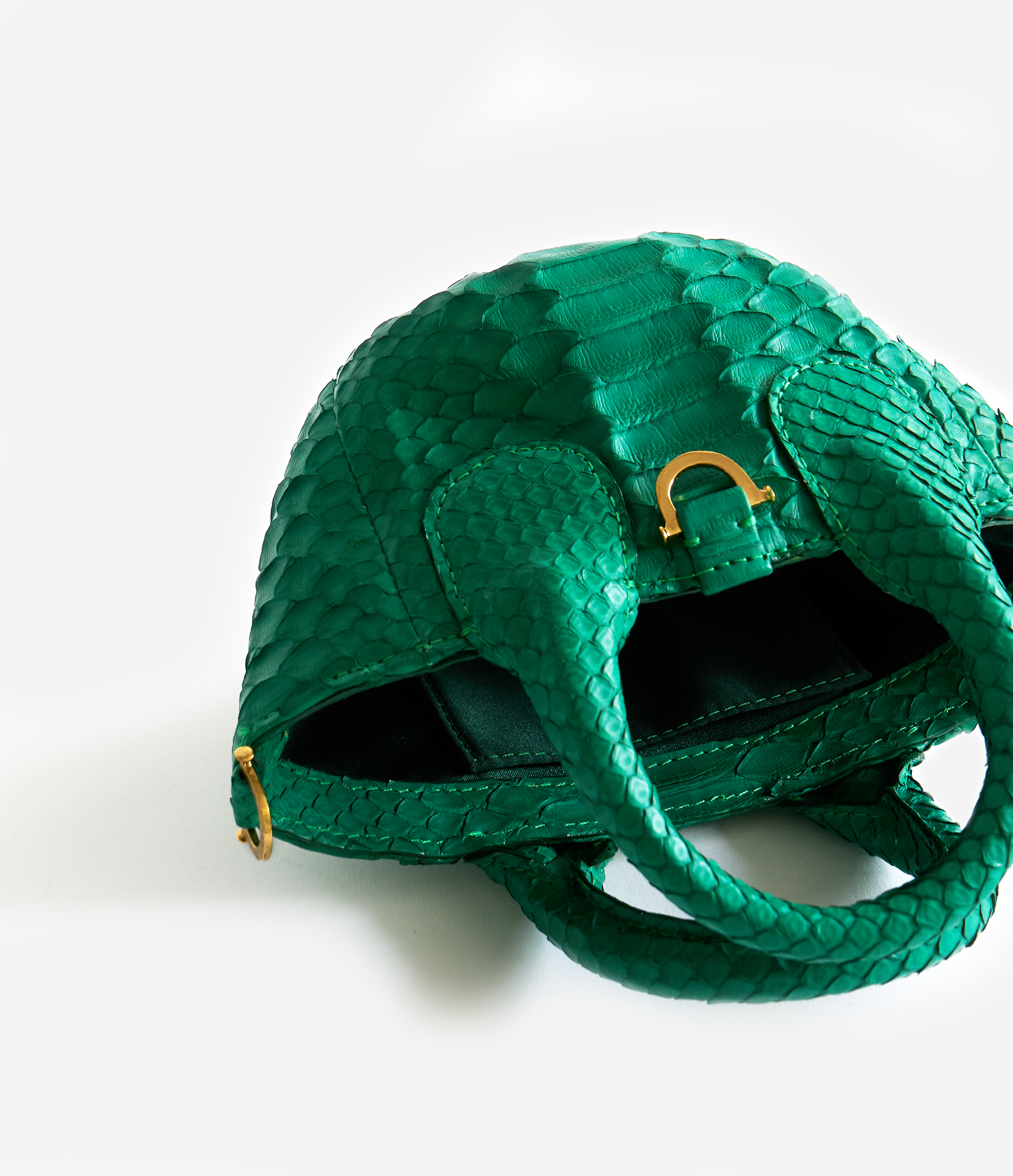 Kelly Green Python / Gold